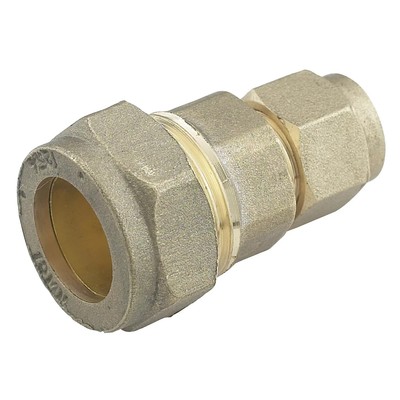 Sanitärkompression reduzierende Kupplung Messing 15 mm x 8 mm Kupplung Sanitärlösung
