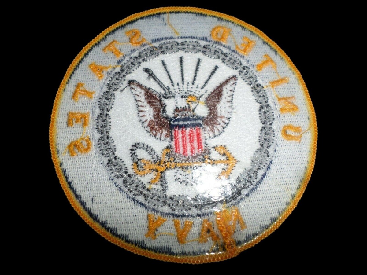 United States Navy Patch Iron Sew On Clothes USA US Military Embroidered Badge E