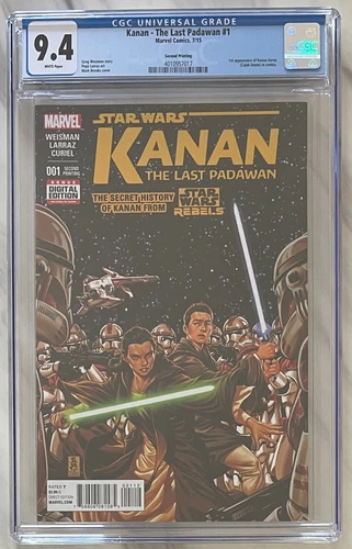 Kanan the Last Padawan #1 2nd Print CGC 9.4 | 1st App Sabine Wren |  Marvel 2015
