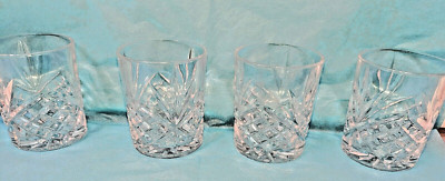 GODINGER DUBLIN Double Old Fashioned 3 7/8'' Set of 4 - Stunning Set Rare