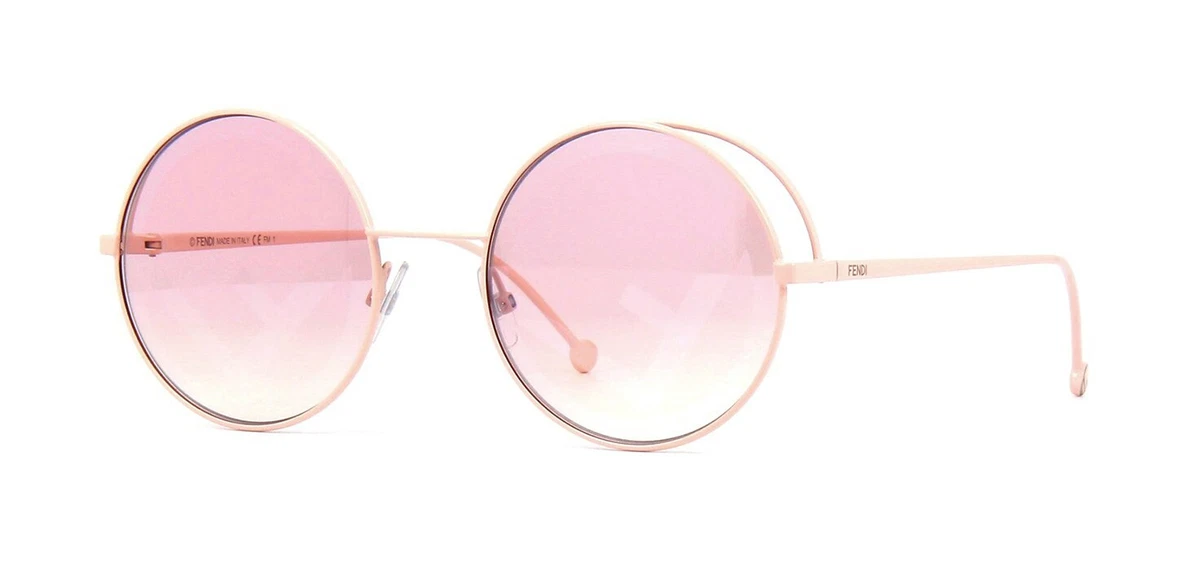 Fendi FENDIRAMA FF 0343/S Pink/Pink Gradient Silver Mirror (35J/01)  Sunglasses