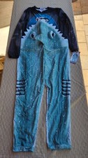 Briefly Stated Shark Halloween Costume Union Suit Quinn's Scuba Club Adult Siz L