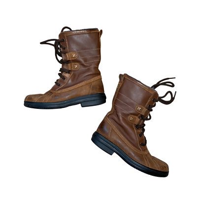 Clarks brown leather lace-up boots | eBay display picture 2
