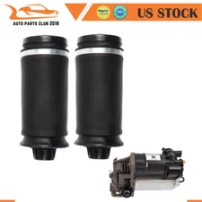3PCS Air Suspension Kit Air Spring & Compressor Pump Mercedes ML320 ML350 GL350