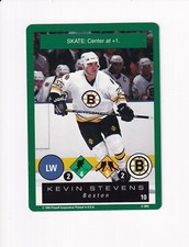 1995-96 PLAYOFF ONE ON ONE HOCKEY CHALLENGE #10 KEVIN STEVENS
