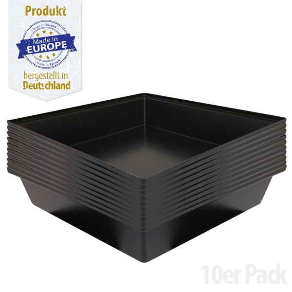 Kunststoff Wanne - Kotwanne - Kunststoff Schale - 60 X 60 Cm - 36 L - 10Er Pack-image