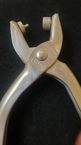 Vintage Scovill Snap Metall Nieten Locher Ösen Zange Made in USA