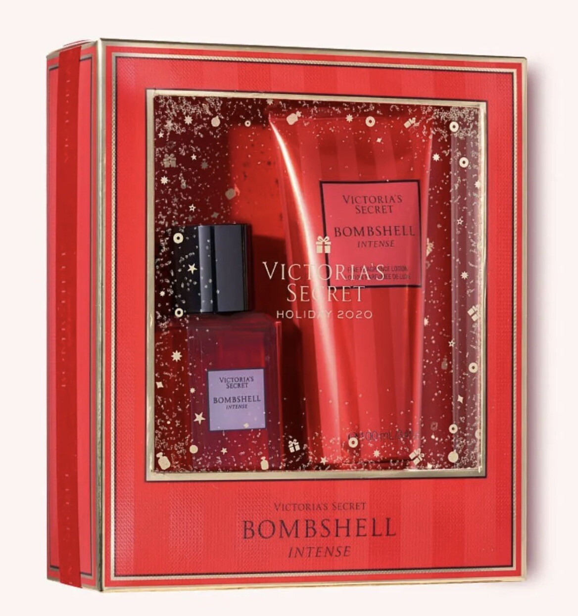 Victoria's Secret Bombshell Intense Mist & Body Lotion Gift Set Travel Size New
