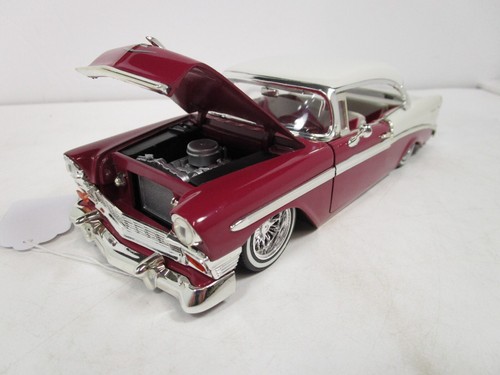 JADA 1/24 DUB CITY *RARE PURPLE/WHITE* 1956 CHEVY BEL AIR *READ* - Picture 3 of 12