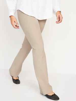 Old Navy High Rise Pixie Flare Dress Pants Womens 20 Beige Stretch Career NEW | eBay Old Navy High Rise Pixie Flare Dress Pants Womens 20 Beige Stretch Career NEW | eBay