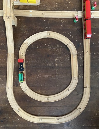 Brio Wooden Railway Large Bundle - Trains, Cars Boats, Bridges & Lots Of Track - Picture 2 of 14