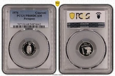 PARAGUAY 1 GUARANI PROOF COIN 1976 YEAR KM#151 PCGS GRADING PR68 TOP POP 🥇