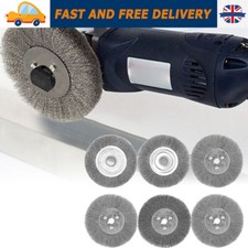 4"-8" New Stainless Steel Wire Brush Wheel Metal Rust Removal For Bench Grinder