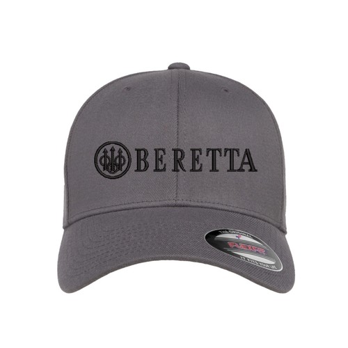 Beretta Firearms Logo Embroidered Flexfit Hat Flat and Curved - Picture 5 of 22