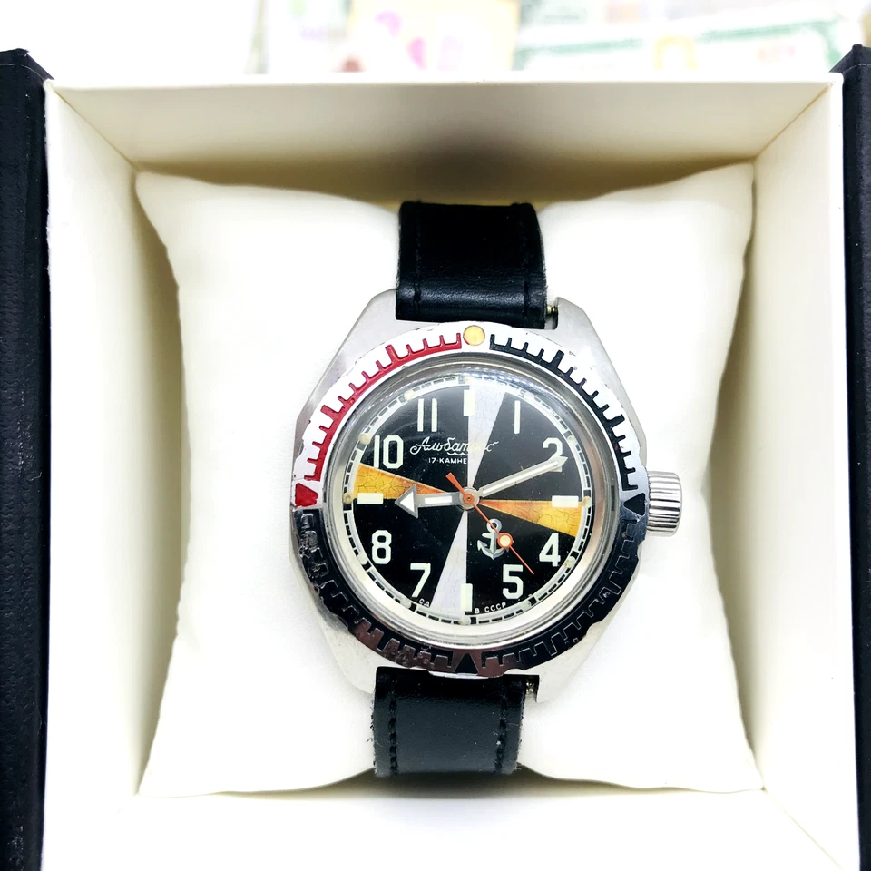 ⚓️ Sala de radio albatros original Vostok Amphibia 2409 Wostok URSS soviética 🛠 Foto 4 de 4