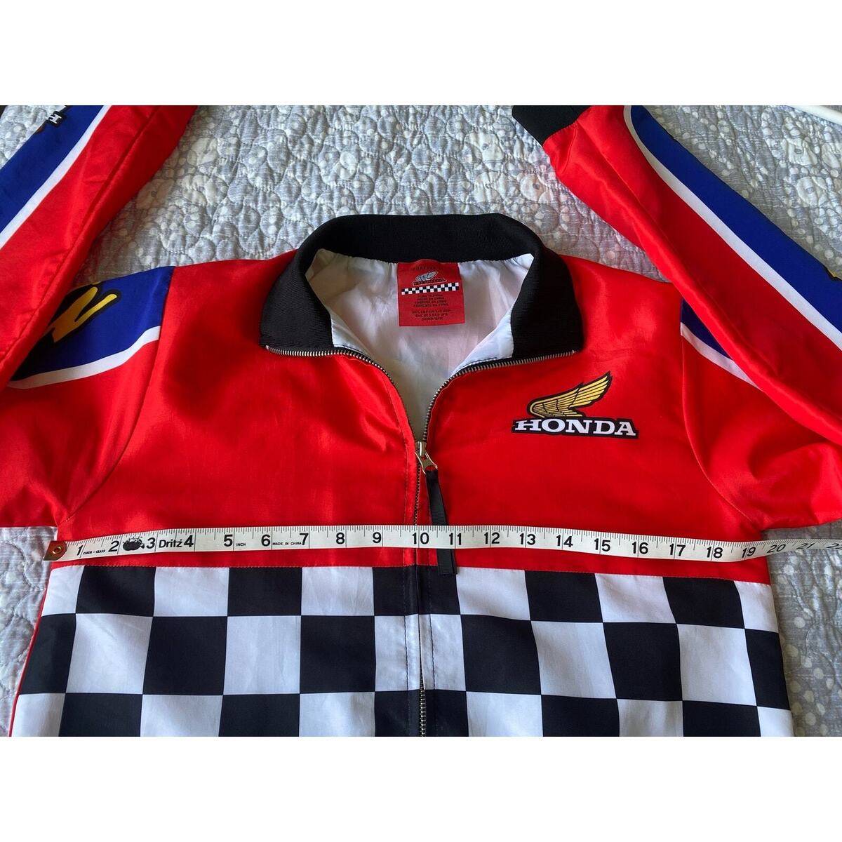 Forever 21 x Honda 500 Racing Jacket Windbreaker Red Black Forever 21 x Honda 500 Racing Jacket Windbreaker Red Black