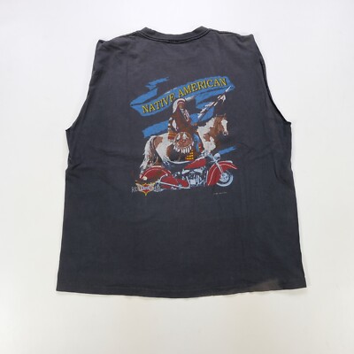 Rare VTG HARLEY DAVIDSON Key West Native American Eagle Tank Top T 