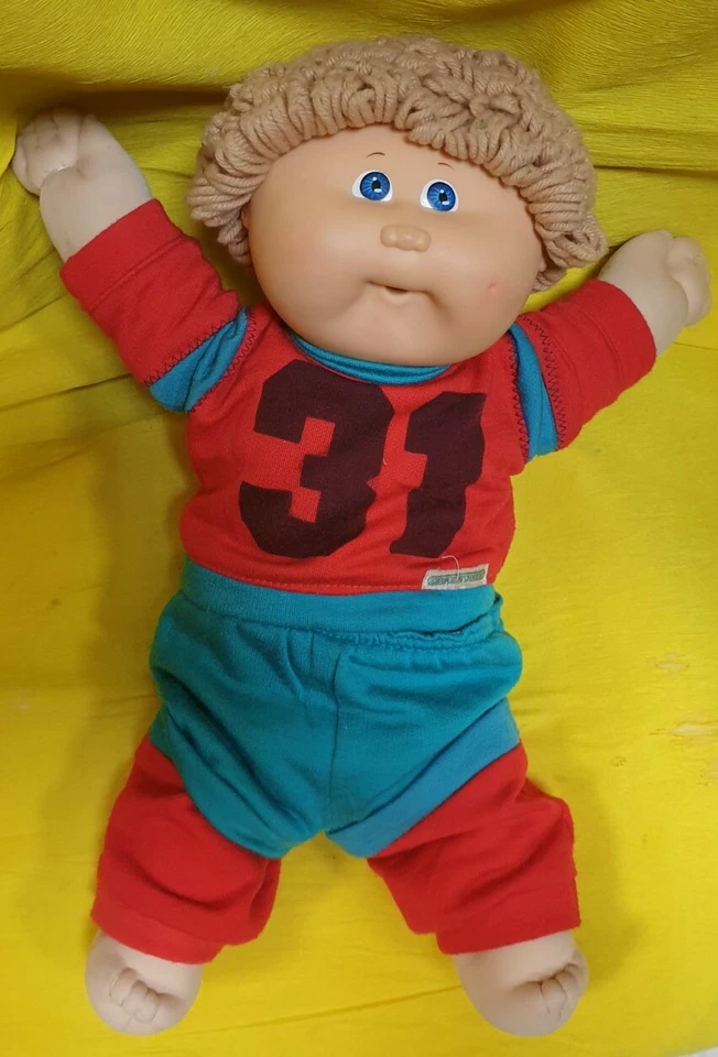 CABBAGE PATCH KIDS by COLECO BAMBOLA NO CIUCCIO Vintag'80 16"inch tall 40cm DOLL - Immagine 2 di 4