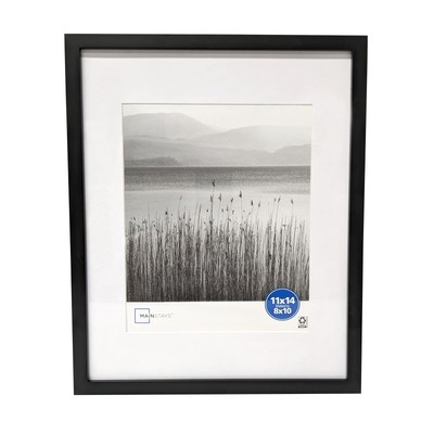 Mainstays 11x14 Matted to 8x10 Linear Gallery Wall Picture Frame, Black