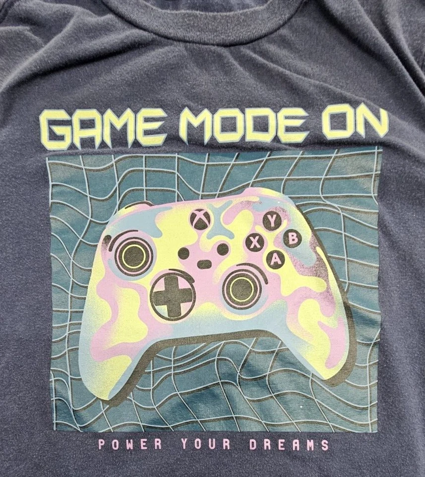 Camiseta XBOX YOUTH Azul Modo Juego Encendido, Controlador Enciende Tus Sueños Sin Etiqueta Talla Foto 2 de 4