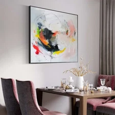 hand painted Oil Painting Abstract Nordic Home Entrance Decorative Painting