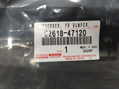 専用ページ(#526) Genuine OEM Toyota 52618-47120 Front Bumper Lower Impact Absorber