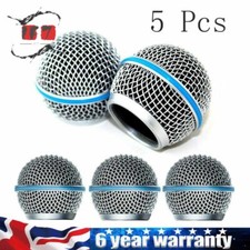5x For Shure Beta58a Wired Wireless Replacement Mesh Microphone Head Ball Grill