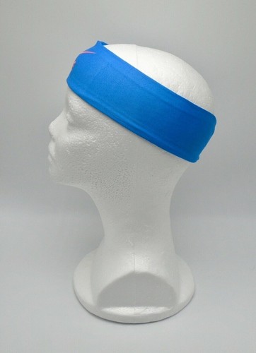 Nike Fury Headband 3.0 Youth Unisex Printed LT Photo Blue/Pink Glaze - Picture 2 of 4