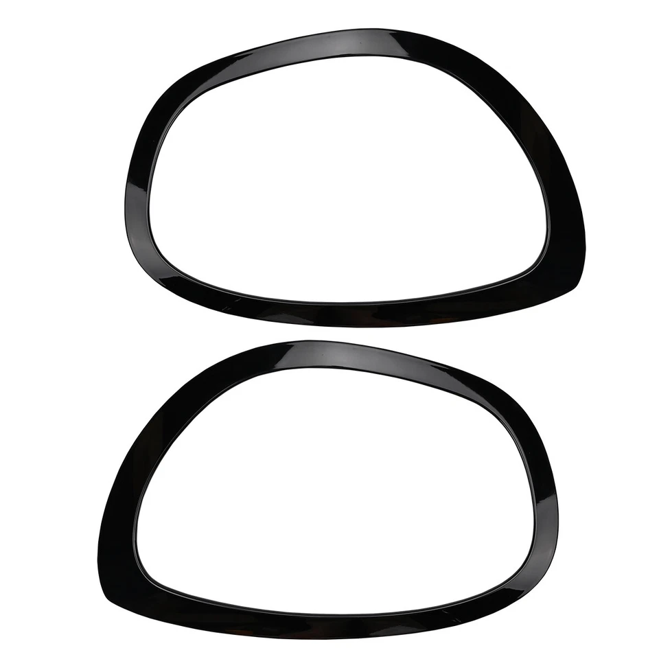 Headlight Bezel Rings Trim Gloss Black For Mini Cooper Countryman F60 2017-2021 Foto 2 de 4