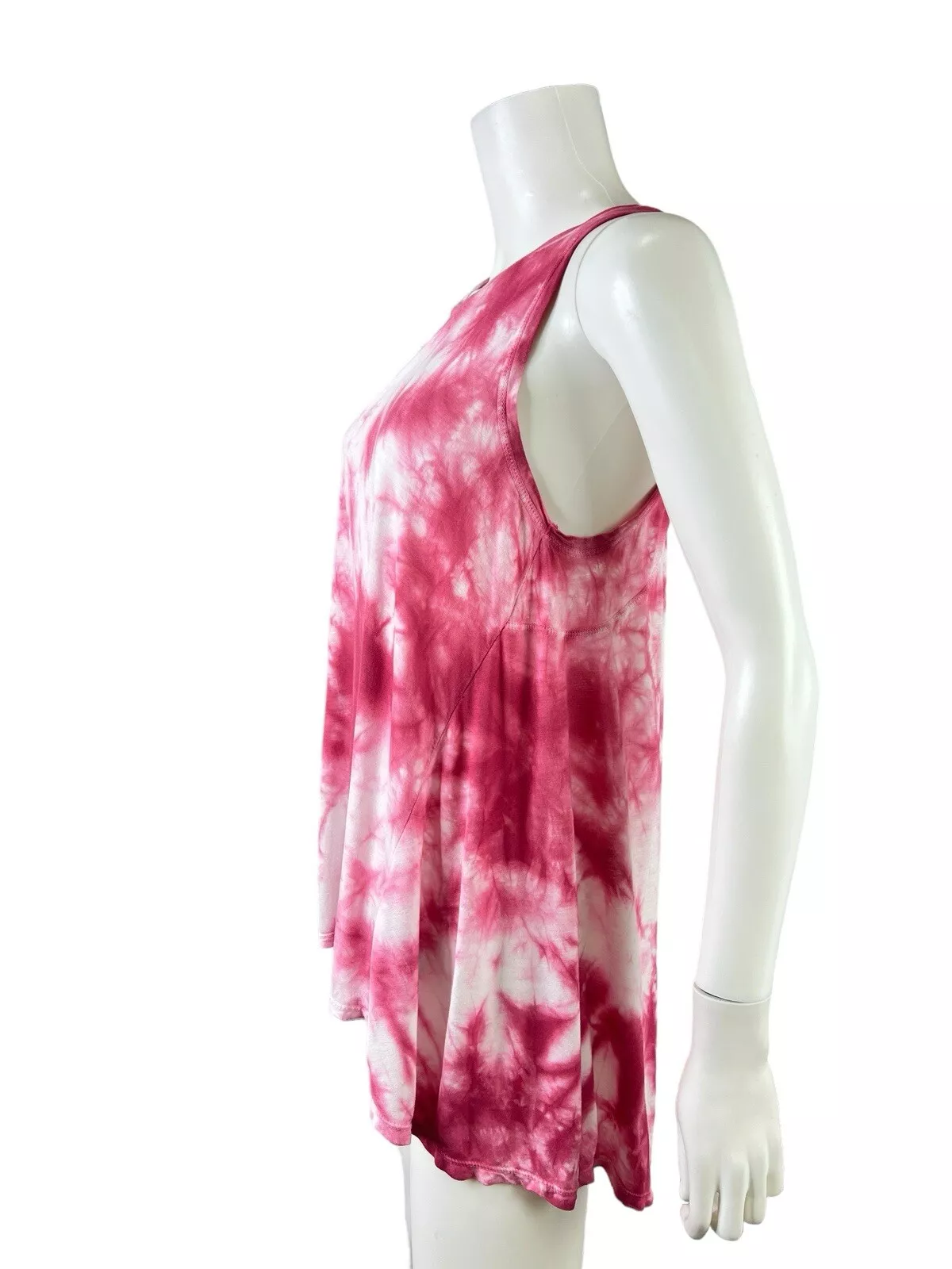 sweaty-betty easy peazy tie dye viscose knit flowy tank-top