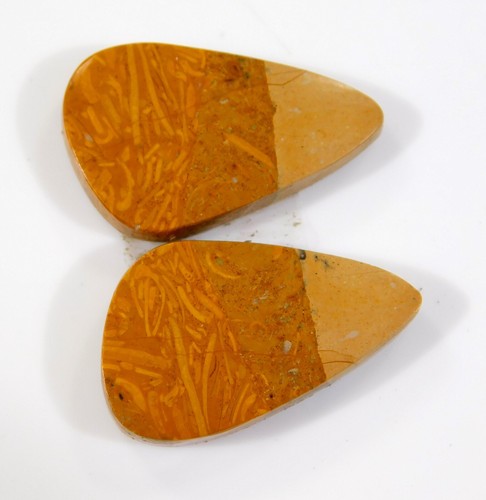 18 Ct 100% Natural Mariam Jasper Pair Fancy Cabochon 21x13x4 MM Gemstone BF=0363 - Picture 2 of 6