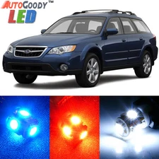 6 x Premium Xenon White LED Lights Interior Package for Subaru Outback 2000-2009