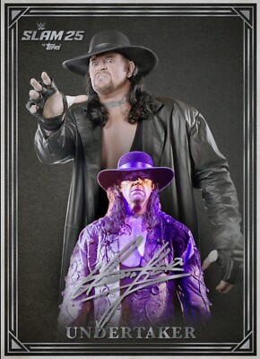 THE UNDERTAKER 2025 Topps WWE SLAM RARE SILVER SIGNATURE THE