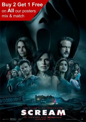 Scream 2022 Movie Poster A5 A4 A3 A2 A1 | eBay