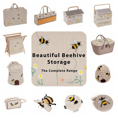 Nähen/Stricken Aufbewahrung ~ Bienen-/Bienenstock/Bienenstock ~ passende Sets ~ Boxen Taschen