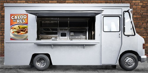 Caldo de Res Vinyl Sticker Window Adhesive Truck Concession Vinyl Mexican Food - Picture 3 of 5