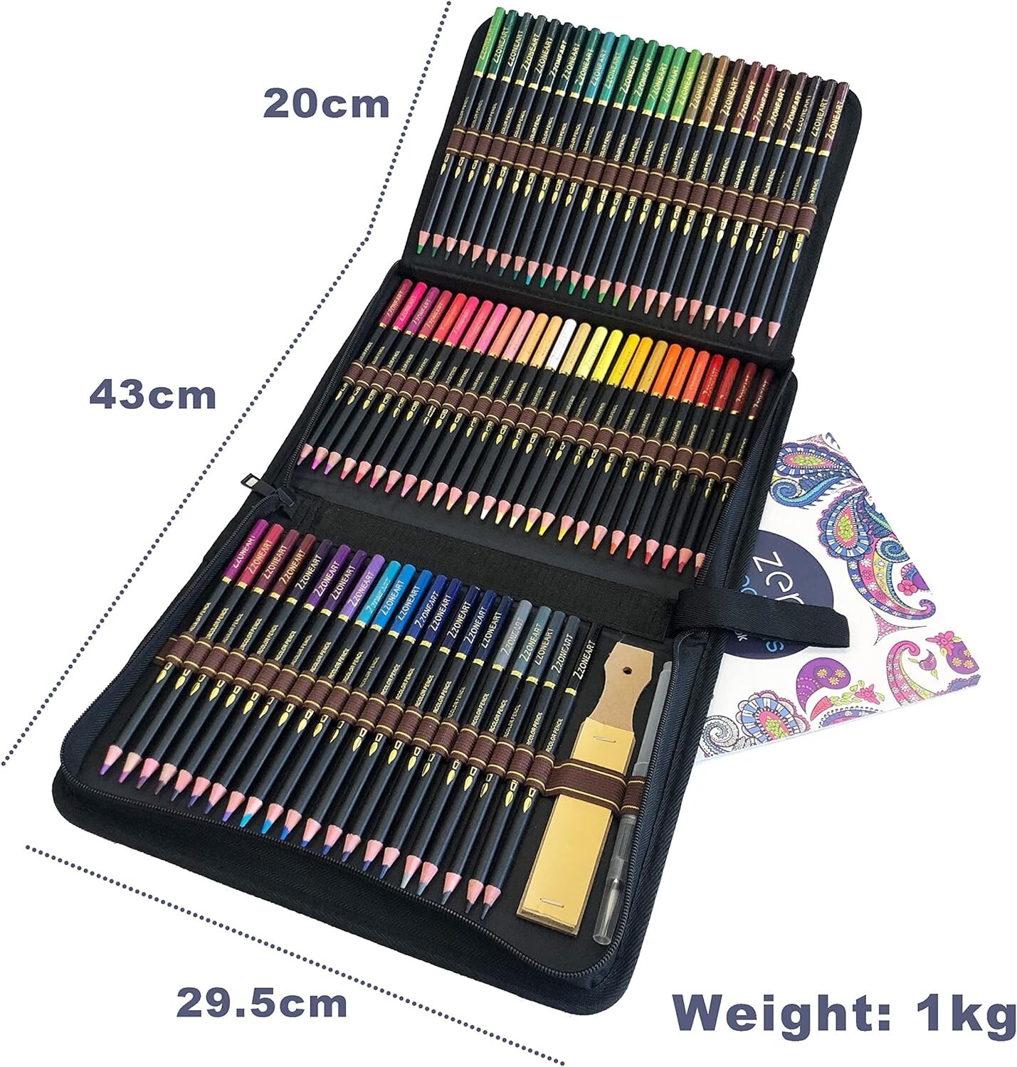 Watercolour Pencils, 96 Professional Colouring Pencils Drawing Art Set