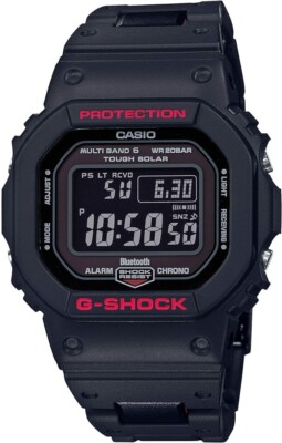【良品】G-SHOCK GW-B5600HR Bluetooth搭載(93) CASIO G-SHOCK GW-B5600HR-1JF Solar Radio Men's Watch Bluetooth in