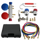 Air Conditioning AC Diagnostic A/C Manifold Gauge Tool Set Refrigeration R410A