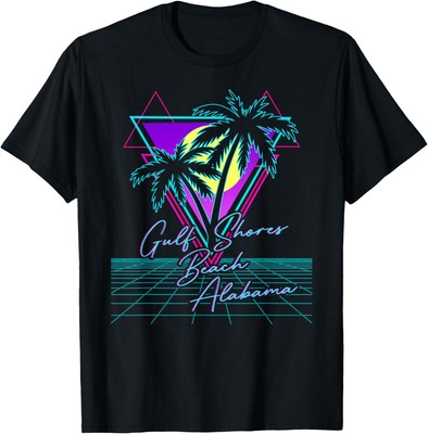 GULF SHORES BEACH ALABAMA Trip Retro 80s Vaporwave Aesthetic T-Shirt Hoodie