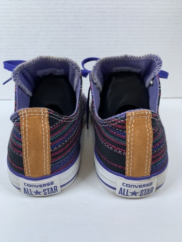 Converse All Star Striped Low Top Junior Sneaker Shoe 648867F Size 5.5 (S128) - Picture 4 of 11
