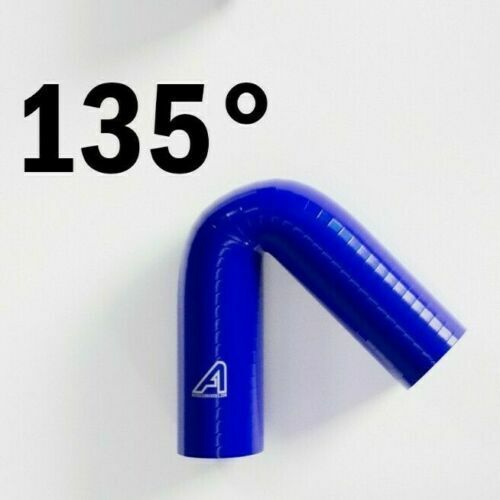 Blue 45 90 135 180 Straight Silicone Hose Heater Coolant Boost Pipe Joiner - Picture 14 of 17