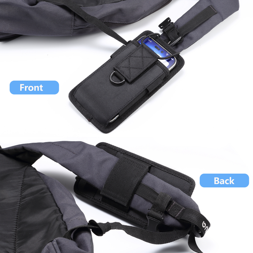 Backpack Strap Pouch,Backpack Attachment Cell Phone Pouch Holster W Belt Clip - 第 2/9 張圖片