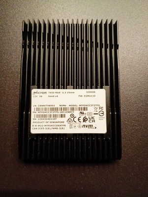 1x Micron 7450 MAX 3.2TB U.3 2,5 (15mm) SSD NVMe PCI 4.0 MTFDKCC3T2TFS-1BC1ZABYY