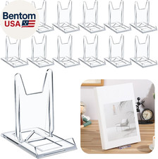 24 Pack Acrylic Book Stand for Display Adjustable Clear Display Holder Easel Col