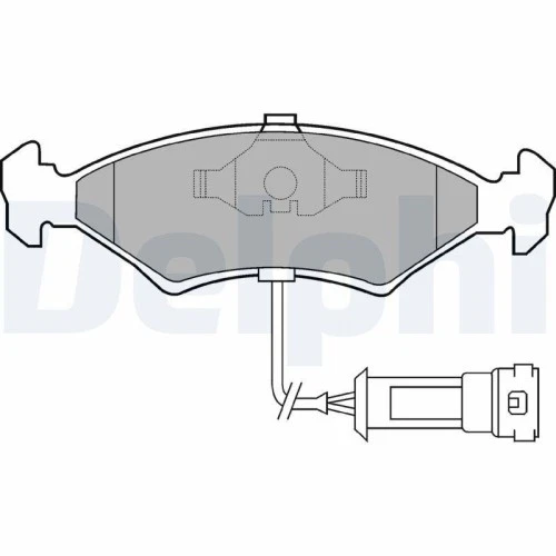 1x Kit de plaquettes de frein, frein à disque DELPHI LP255 convient pour FORD - Photo 1/1