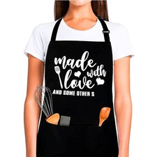 Funny Baking Aprons for Women Men Cute Bakers Apron Baking Gifts Ladies Kitch...