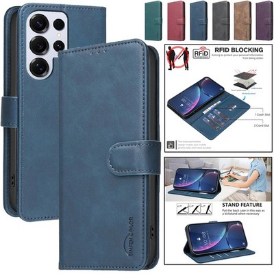 Flip Leather Case Wallet Cover For Samsung S26 S25 FE S24 S23 S22 S21 Ultra Plus