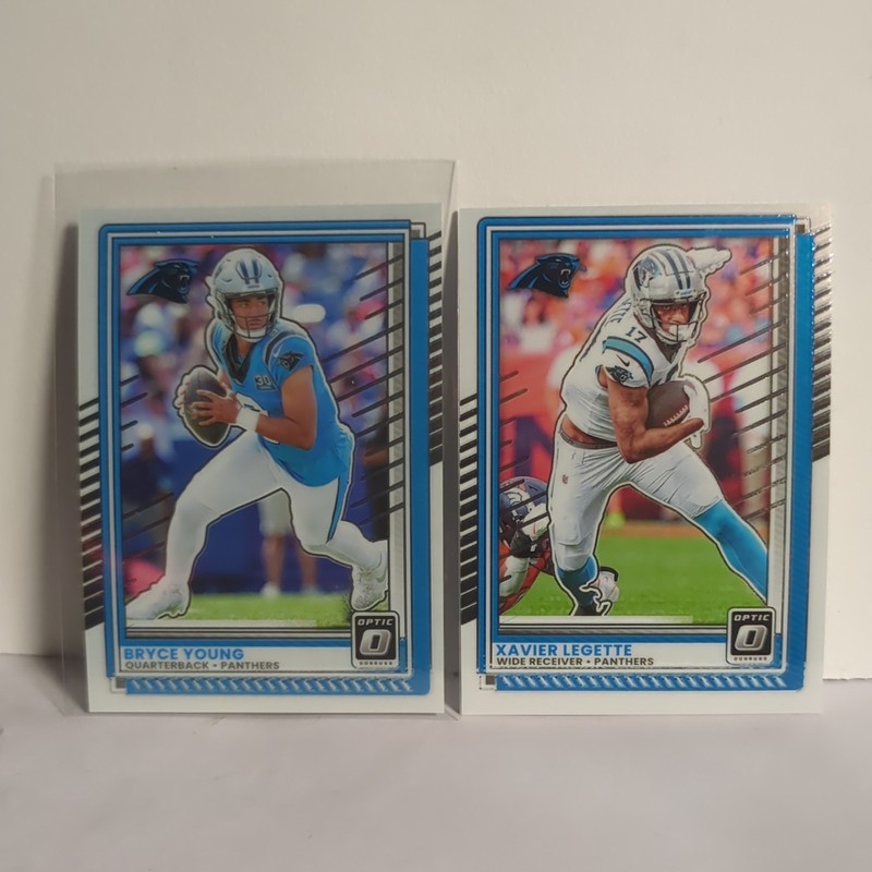 Panini 2025 Donruss Optic Football Bryce Young #139 Xavier Legette #92 Lot (2)