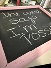 9”x11” Chalkboard Pink Wooden Boarder  Stand Or Hang Decoration Nursery Party  — photo 2